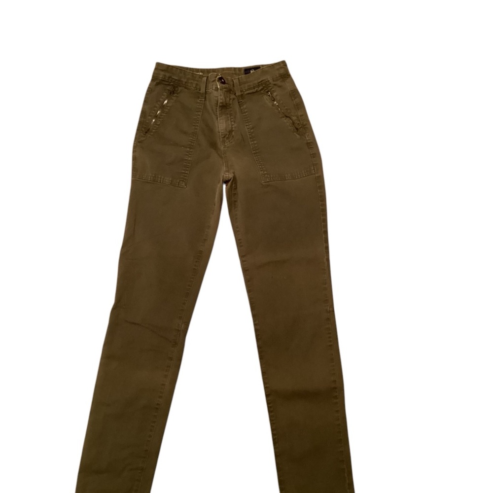 AG Adriano Goldschmied utilitarian Kinsley skinny jeans in army green - Picture 9 of 14